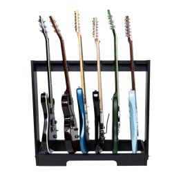 Wooden Guitar Rack for Up to 6 Guitars - BLK